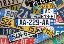 Plăci de înmatriculare auto Franța – montarea : în service, de unul singur sau “online”