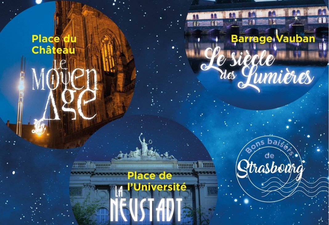 illuminations cathedrale strasbourg 2018, spectacol de lumini catedrala strasbourg, proiectii lumini catedrala, light show cathedral, romani la strasbourg, program spectacol catedrala strasbourg